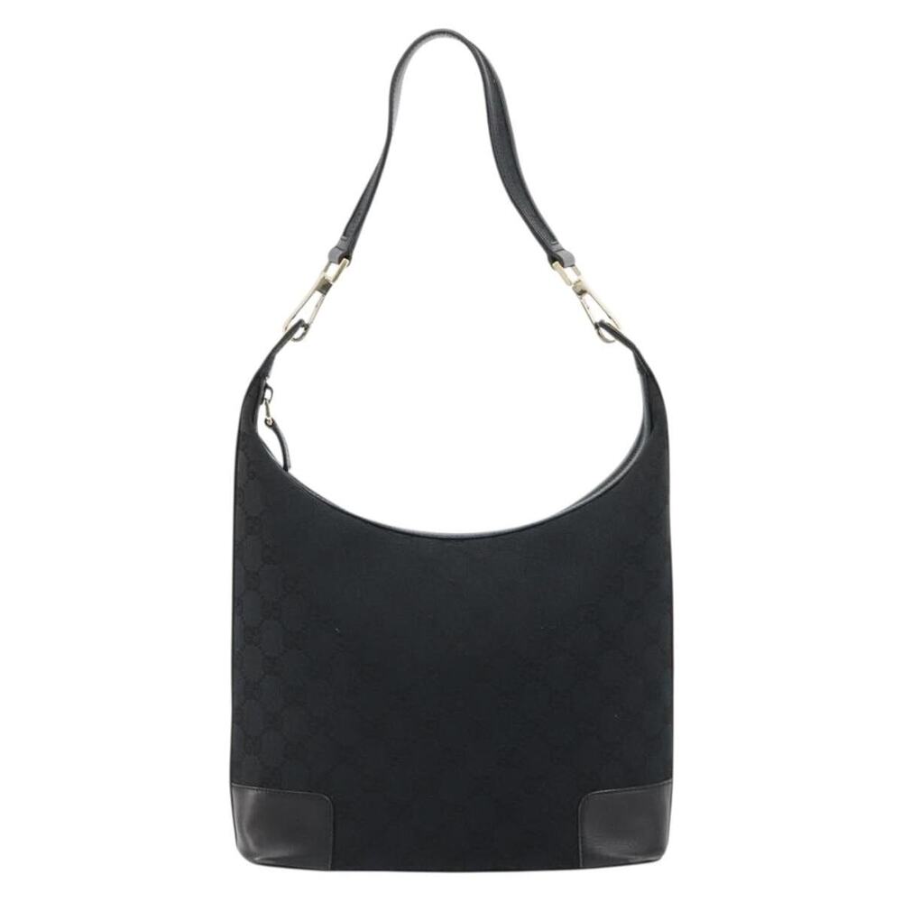 Gucci GG Canvas Shoulder Bag Black